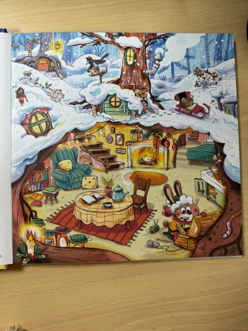 Книга для дітей Найкраще Різдво. Книга з віконцями /Мюріель Цюрхер (українською)